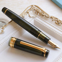 プロフェッショナルギア21金・シャンパーニュダークグリーン Fountain Pen - Wancher ワンチャー