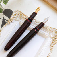 誠漆・黒溜塗 Fountain Pen - Wancher ワンチャー