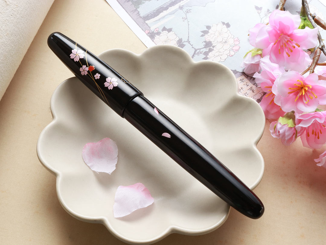 ドリームペン 越前漆・桜月夜 Fountain Pen | ワンチャーペン Wancher