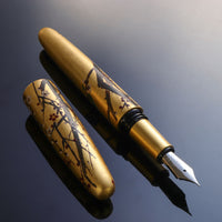 廣田漆 屏風絵・梅に花吸 Fountain Pen - Wancher ワンチャー