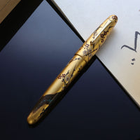 廣田漆 屏風絵・梅に花吸 Fountain Pen - Wancher ワンチャー