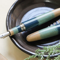 廣田漆 茶碗色・藍 Fountain Pen - Wancher ワンチャー