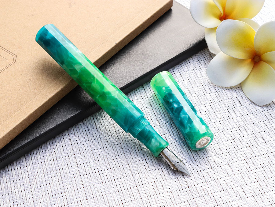 ワンチャーWANCHER カレイド万年筆・グリーン・紫水– Wancherpen Japan