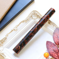 カレイド万年筆・ブラウン・秋木立 Fountain Pen - Wancher ワンチャー
