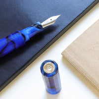 カレイド万年筆・ウルトラマリン・青淵 Fountain Pen - Wancher ワンチャー