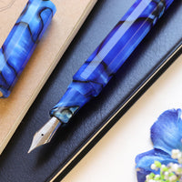 カレイド万年筆・ウルトラマリン・青淵 Fountain Pen - Wancher ワンチャー