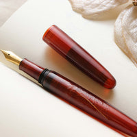 溜透かし・透明 つばき Fountain Pen - Wancher ワンチャー