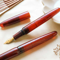 溜透かし・透明 つばき Fountain Pen - Wancher ワンチャー