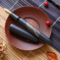 季映万年筆・紺漆・つばき Fountain Pen - Wancher ワンチャー