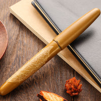 季映万年筆・黄漆・ひいらぎ Fountain Pen - Wancher ワンチャー