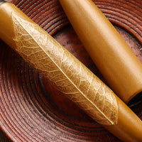 季映万年筆・黄漆・ひいらぎ Fountain Pen - Wancher ワンチャー