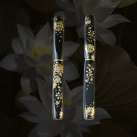 ナムジャイ漆・散華・黒蓮 Fountain Pen - Wancher ワンチャー