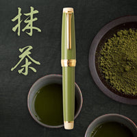 抹茶 万年筆 ・14金