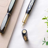 ナムジャイ漆・悠久の波・黒 Fountain Pen - Wancher ワンチャー