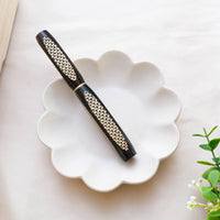 ナムジャイ漆・悠久の波・黒 Fountain Pen - Wancher ワンチャー