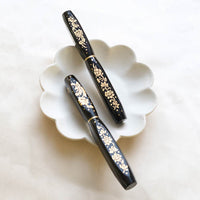 ナムジャイ漆・散華・黒蓮 Fountain Pen - Wancher ワンチャー