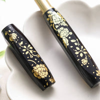 ナムジャイ漆・散華・黒蓮 Fountain Pen - Wancher ワンチャー