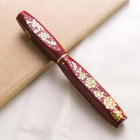 ナムジャイ漆・散華・赤蓮 Fountain Pen - Wancher ワンチャー