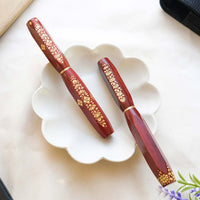 ナムジャイ漆・散華・赤蓮 Fountain Pen - Wancher ワンチャー