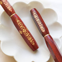 ナムジャイ漆・散華・赤蓮 Fountain Pen - Wancher ワンチャー