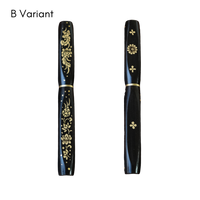 ナムジャイ漆・散華・黒蓮 Fountain Pen - Wancher ワンチャー