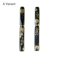 ナムジャイ漆・散華・黒蓮 Fountain Pen - Wancher ワンチャー