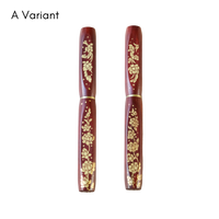 ナムジャイ漆・散華・赤蓮 Fountain Pen - Wancher ワンチャー
