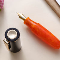 PoChaCo・ブラックチョコオレンジ Fountain Pen - Wancher ワンチャー