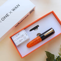 PoChaCo・ブラックチョコオレンジ Fountain Pen - Wancher ワンチャー