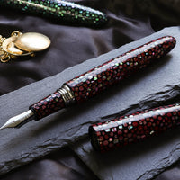 螺鈿・朱龍 万年筆 Fountain Pen - Wancher ワンチャー