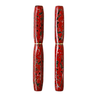 伝承・津軽漆・赤上げ螺鈿 Fountain Pen - Wancher ワンチャー