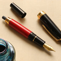 天狗 スタンダード・朱色 Fountain Pen - Wancher ワンチャー