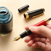 天狗 スタンダード・朱色 Fountain Pen - Wancher ワンチャー