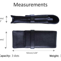 Wancher ワンチャーレーザー革ケース 黒 インドネシア製 ハンドメイド