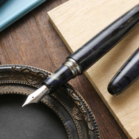 誠エボナイト・マーブルパープルグレー Fountain Pen - Wancher ワンチャー