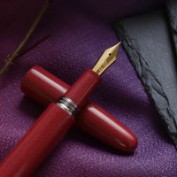 誠エボナイト・サンドレッド Fountain Pen - Wancher ワンチャー