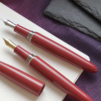 誠エボナイト・サンドレッド Fountain Pen - Wancher ワンチャー