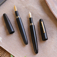 誠エボナイト・マットブラック Fountain Pen - Wancher ワンチャー