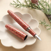ドリームペン・津軽漆・紅梅色 Fountain Pen - Wancher ワンチャー