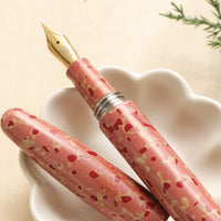ドリームペン・津軽漆・紅梅色 Fountain Pen - Wancher ワンチャー