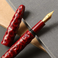 会津漆・亀甲塗り・赤溜塗 Fountain Pen - Wancher ワンチャー