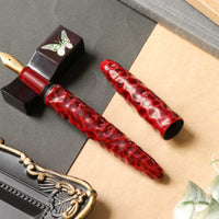 会津漆・亀甲塗り・赤溜塗 Fountain Pen - Wancher ワンチャー