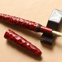 会津漆・亀甲塗り・赤溜塗 Fountain Pen - Wancher ワンチャー