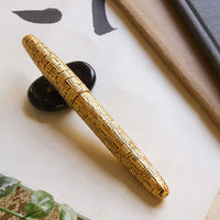 廣田漆・櫛目堆漆塗 金色 Fountain Pen - Wancher ワンチャー