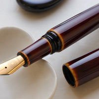 Wancher ワンチャー誠漆 春慶塗 万年筆 渓流ニブペン先