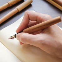 世界樹・チークウッド Fountain Pen - Wancher ワンチャー