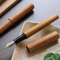 世界樹・チークウッド Fountain Pen - Wancher ワンチャー