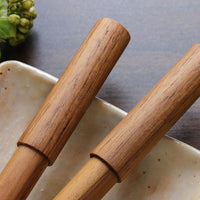 世界樹・チークウッド Fountain Pen - Wancher ワンチャー