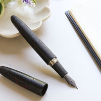 大分漆・黒燦 - KUROZAN - Fountain Pen - Wancher ワンチャー