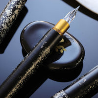 しずく・ガラスニブ万年筆・ ブラックアイ Fountain Pen - Wancher ワンチャー